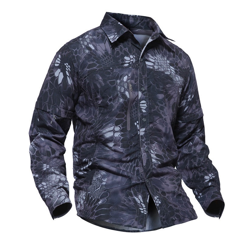 Camouflage Tactical Quick-drying Coat Outdoor Mountaineering Summer Breathable Shirt