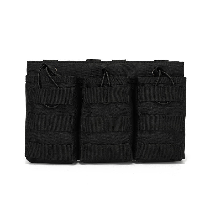 Tactical Triple Magazine Pouch Field Vest Molle Accessory Bag AK M4 Storage Bag Intercom bag