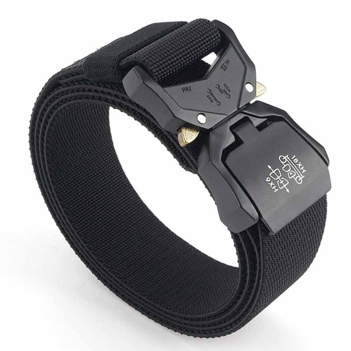 Outdoor Tactical Belt Aluminum Alloy Lightweight Outer Belt Elastic Braid Belt