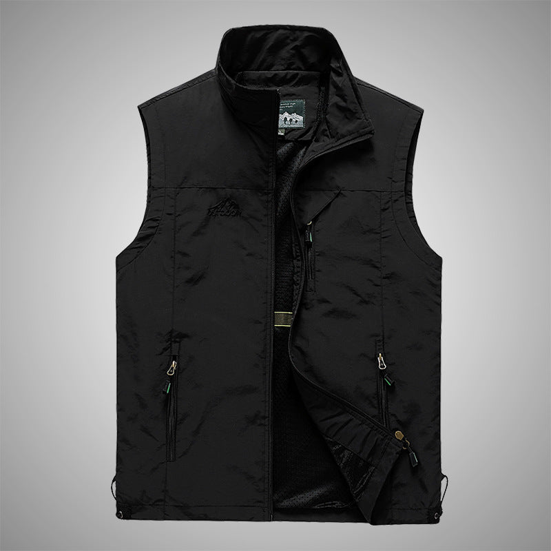 New Waistcoat Male Outdoor Leisure Young Photography Fishing Vest Sports Sleeveless Vest