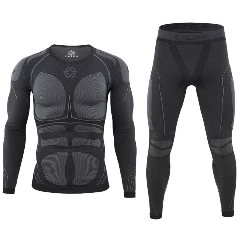 Outdoor Cycling Suits Compression Function Thermal Underwear Set Tight Wicking Sweat Suits