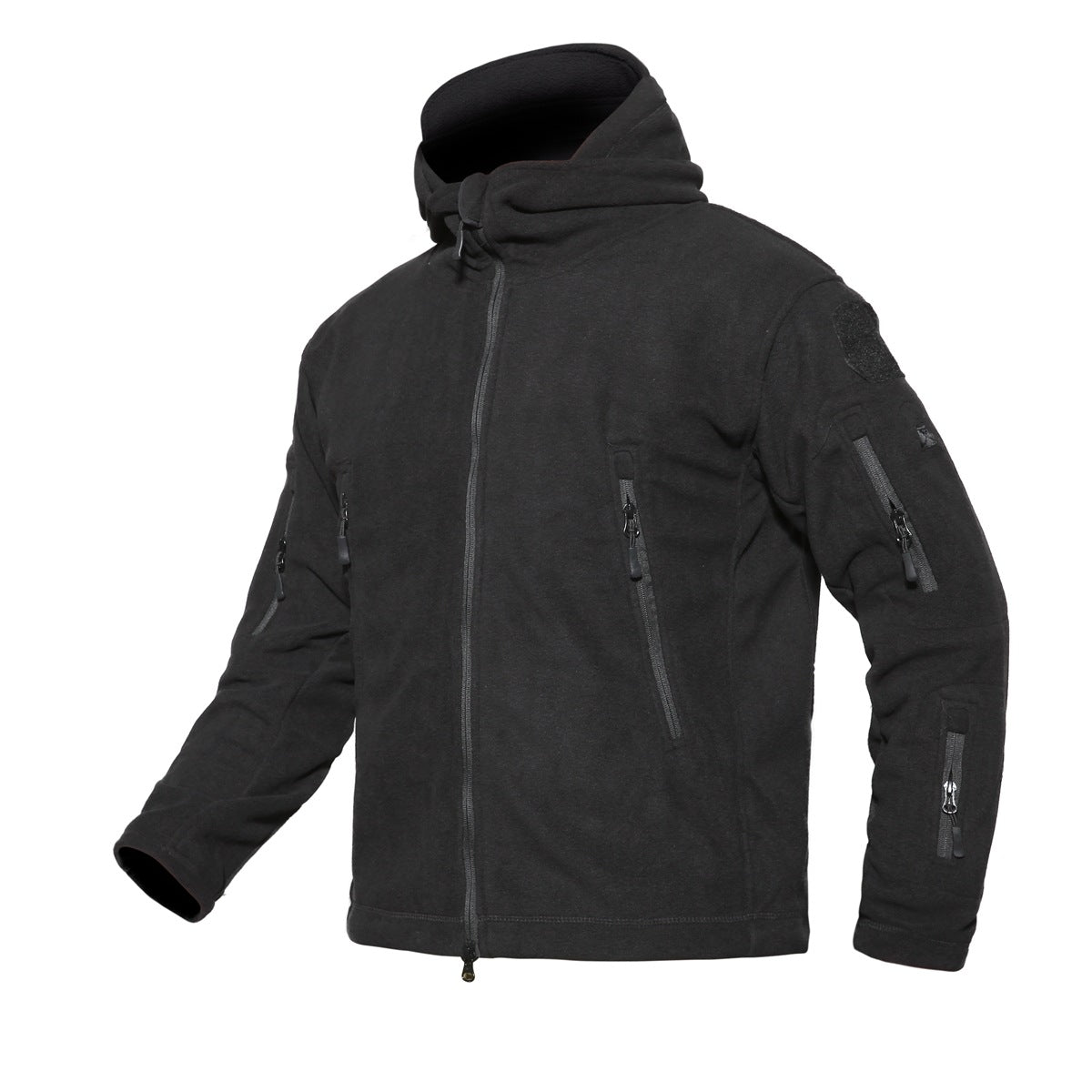 Outdoor Men's Polar Fleece Hoody Jacket Coat Tactical Combat Coat Hoodie Jacket