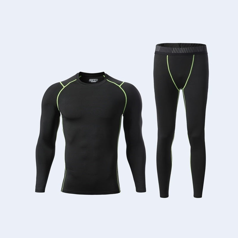 Autumn and Winter Outdoor Sports Breathable Sweat Absorption Super Soft Long Sleeve Football Training Fitness Suits