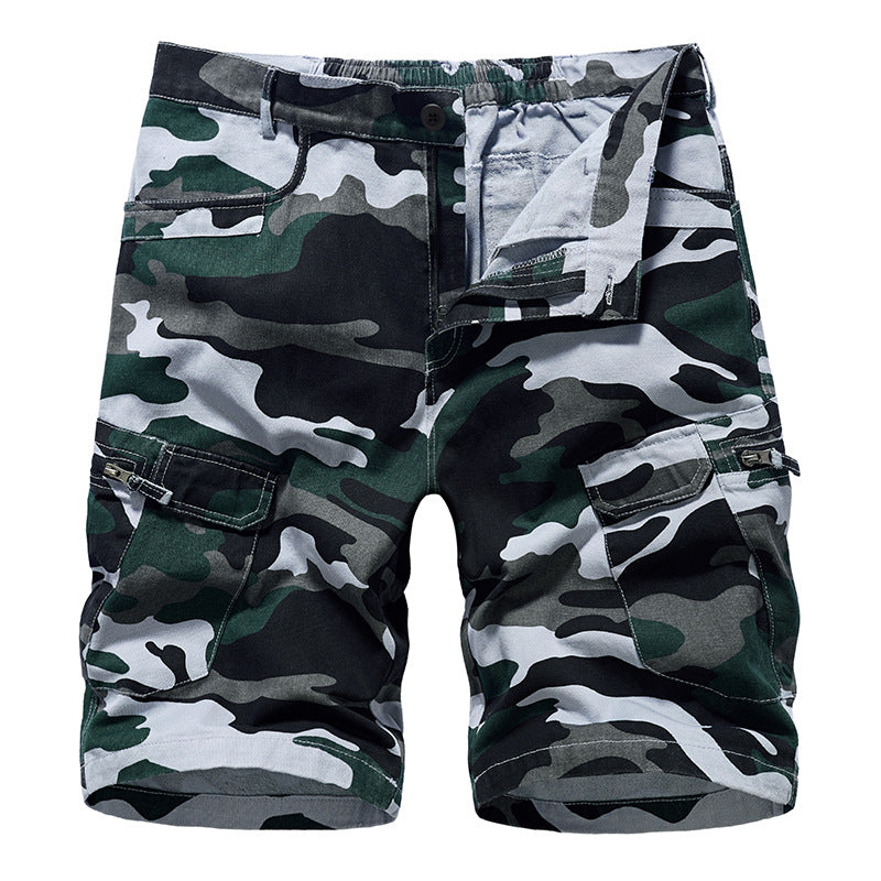 Summer New Men's Overall Shorts Camouflage Casual Pants Combat Sporting Pants