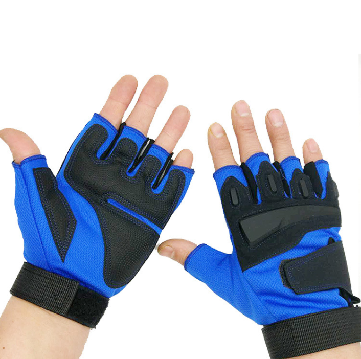 Outdoor Protective Cycling Half Finger Gloves Anti-skid Sports Wear Fitness Gloves