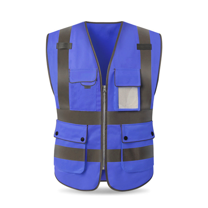 Reflective Vest Construction ProtectiveTraffic Fluorescent Yellow Breathable Safety Reflective Vest