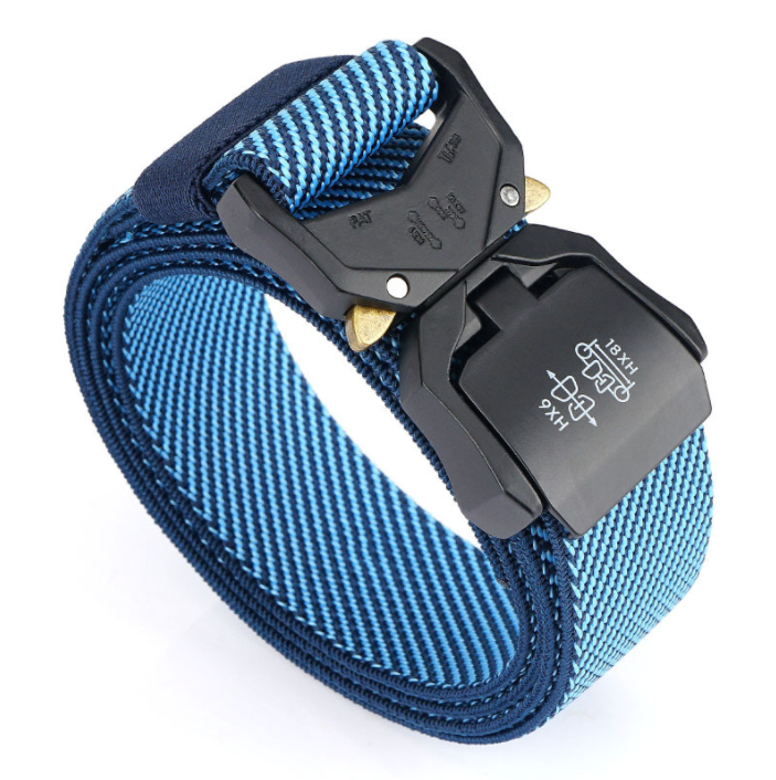 Outdoor Tactical Belt Aluminum Alloy Lightweight Outer Belt Elastic Braid Belt