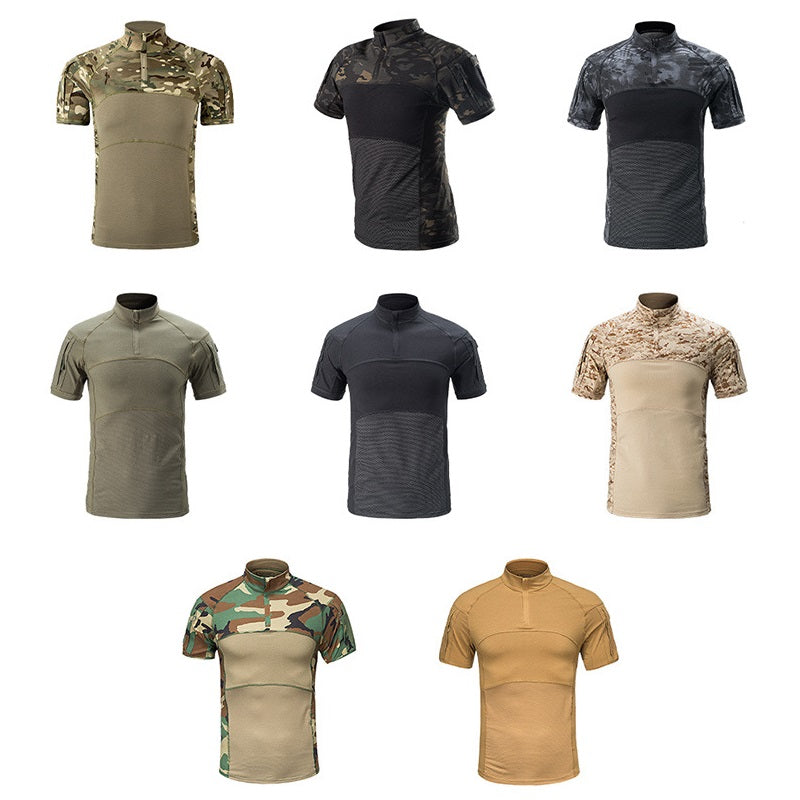 Frog Summer Short-sleeved American Camouflage Outdoor Combat Training Frog Tactical T-shirts