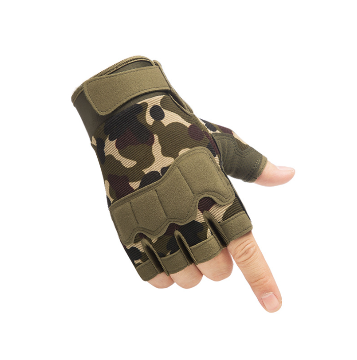 Tactical Half-finger Gloves Outdoor Sports Cycling Fighting Gloves Half-finger Protective Fishing Gloves