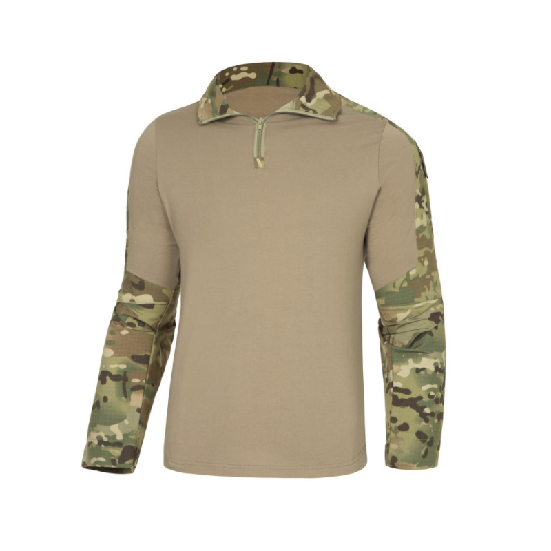 Summer Long Sleeve Camouflage Outdoor Frog Suit Field Wear Resistant Tactical Jungle T-shirts