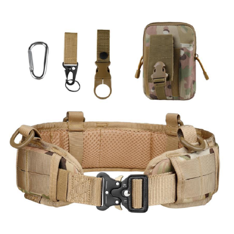 Outdoor Molle Tactical Belt Multi-functional Nylon Cobra Tactical Waist Seal Belt Set CS Field Belt