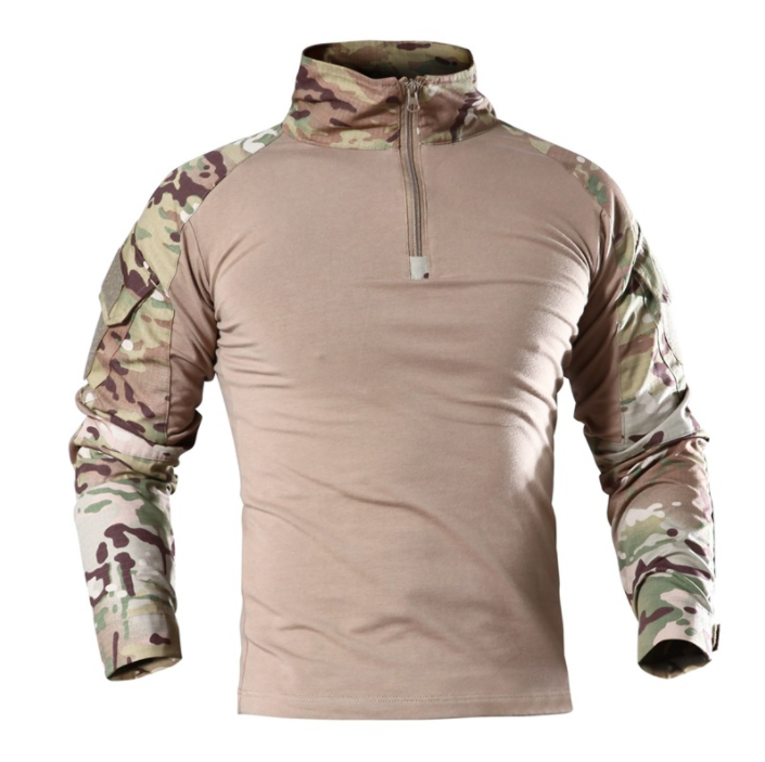 Frog Long-sleeve T-shirt Oversuit Camouflage Military Training Outdoor Activities T-shirt