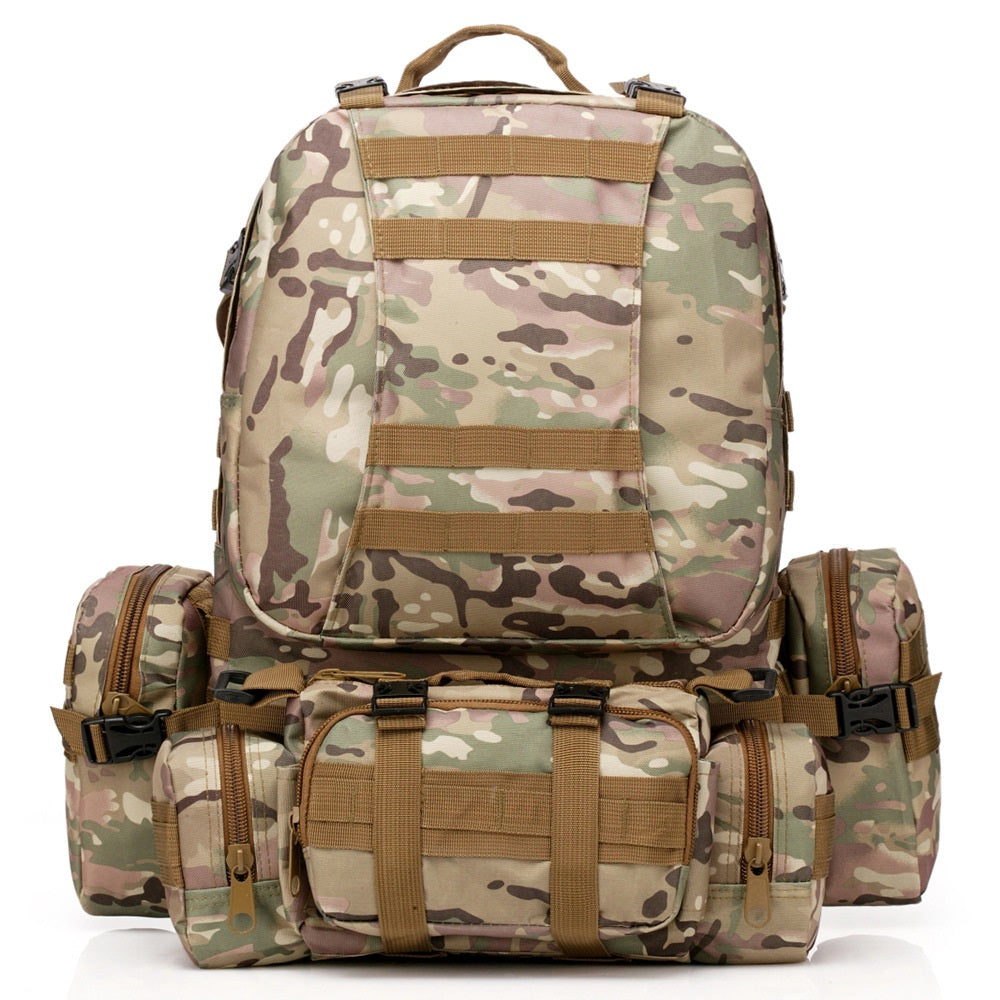 Outdoor Army Camouflage Trekking Tactics Mountaineering Backpack