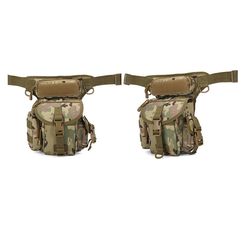 Outdoor Tactical Fanny Pack Leg Bag Waterproof Camouflage Sport Portable Army Fans Leg Bag