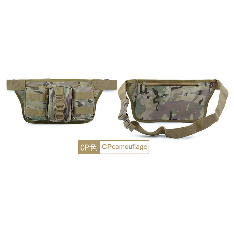 Camouflage Triple Fanny Pack Tactical Sports Outdoor Multifunctional Men's Waist Bag