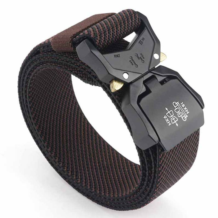 Outdoor Tactical Belt Aluminum Alloy Lightweight Outer Belt Elastic Braid Belt