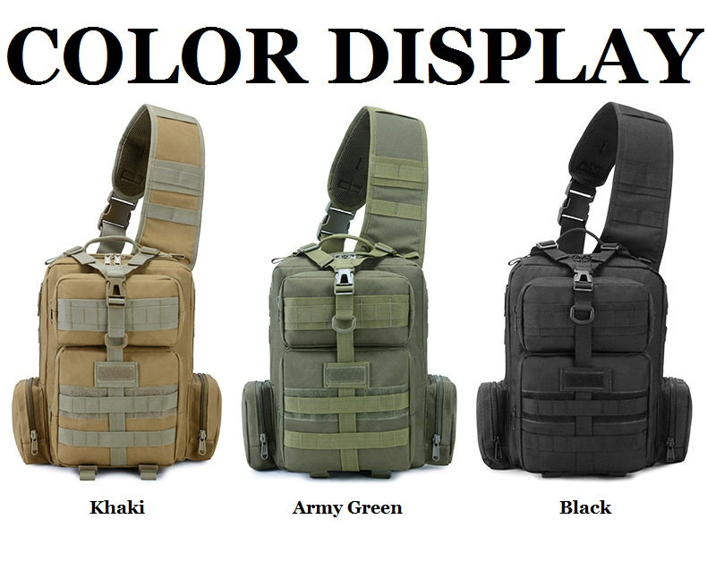 Tactical Army Fans Wild Fishing Cycling Sports Backpack Camouflage Single Shoulder Bag Chest Bag