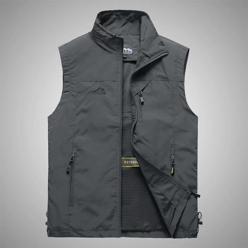 New Waistcoat Male Outdoor Leisure Young Photography Fishing Vest Sports Sleeveless Vest