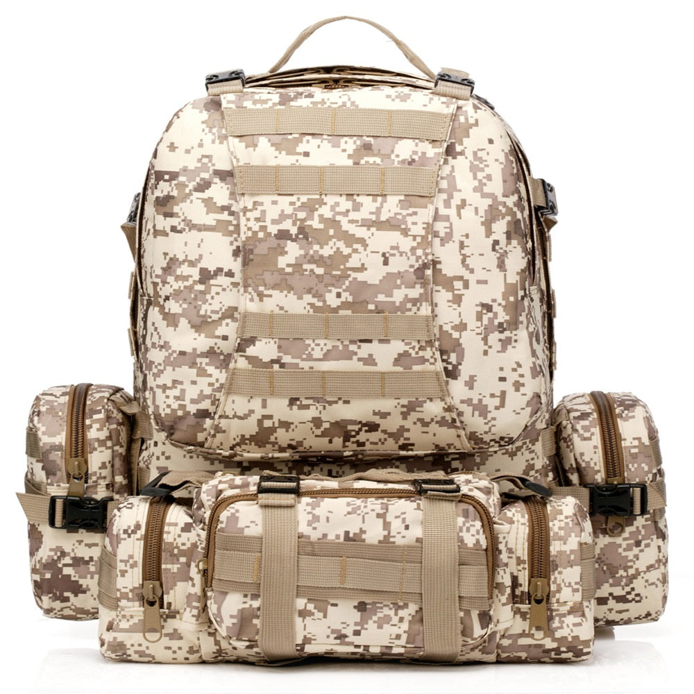 Outdoor Army Camouflage Trekking Tactics Mountaineering Backpack