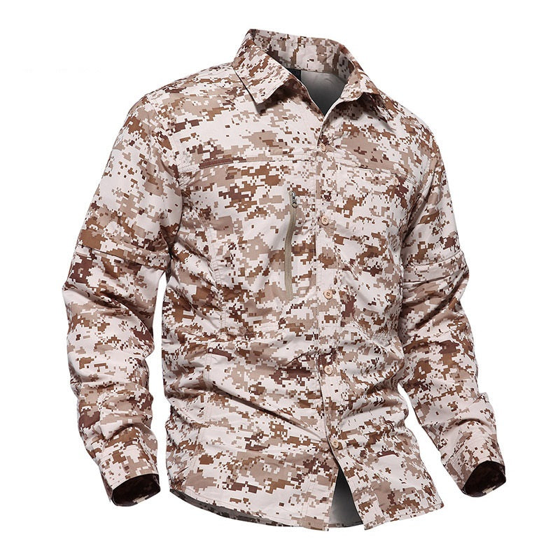 Camouflage Tactical Quick-drying Coat Outdoor Mountaineering Summer Breathable Shirt