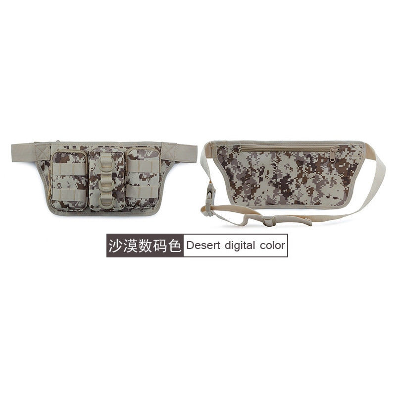 Camouflage Triple Fanny Pack Tactical Sports Outdoor Multifunctional Men's Waist Bag