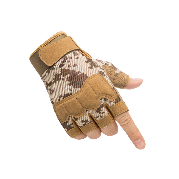 Tactical Half-finger Gloves Outdoor Sports Cycling Fighting Gloves Half-finger Protective Fishing Gloves