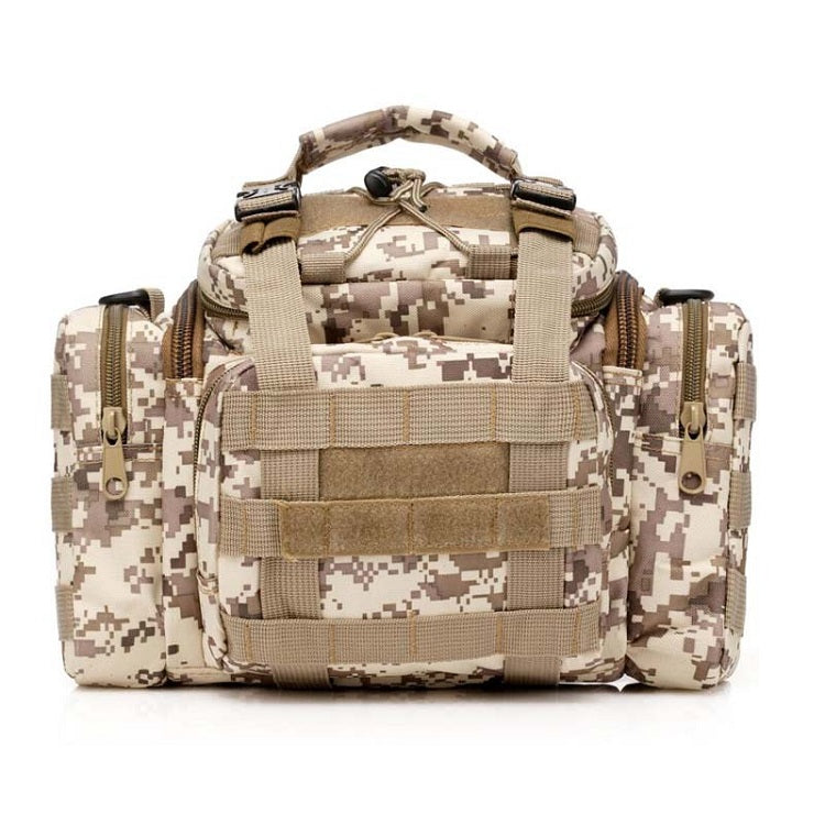 Outdoor Camouflage Multifunctional Fanny Pack Army Fans Shoulder Bag Tactics Single Shoulder Bag Fishing Bag