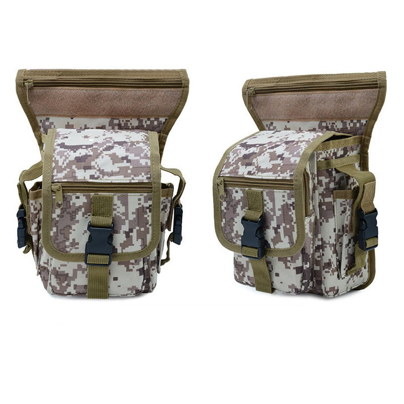 Camouflage Multifunctional Leg Bag Outdoor Sport Bag Travel Waist Bag Waterproof Tactical Leg Bag