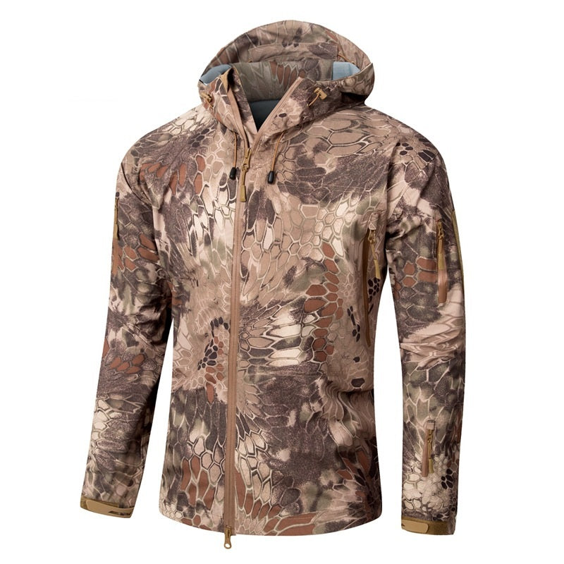 Tactical Outdoor Hard Shell Jacket  Warm and Windproof Coats