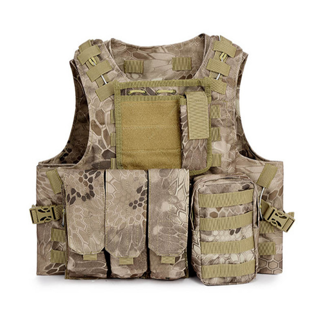 Tactical Wire Vest Camouflage Versatile Amphibious Outdoor Field Combat Vest