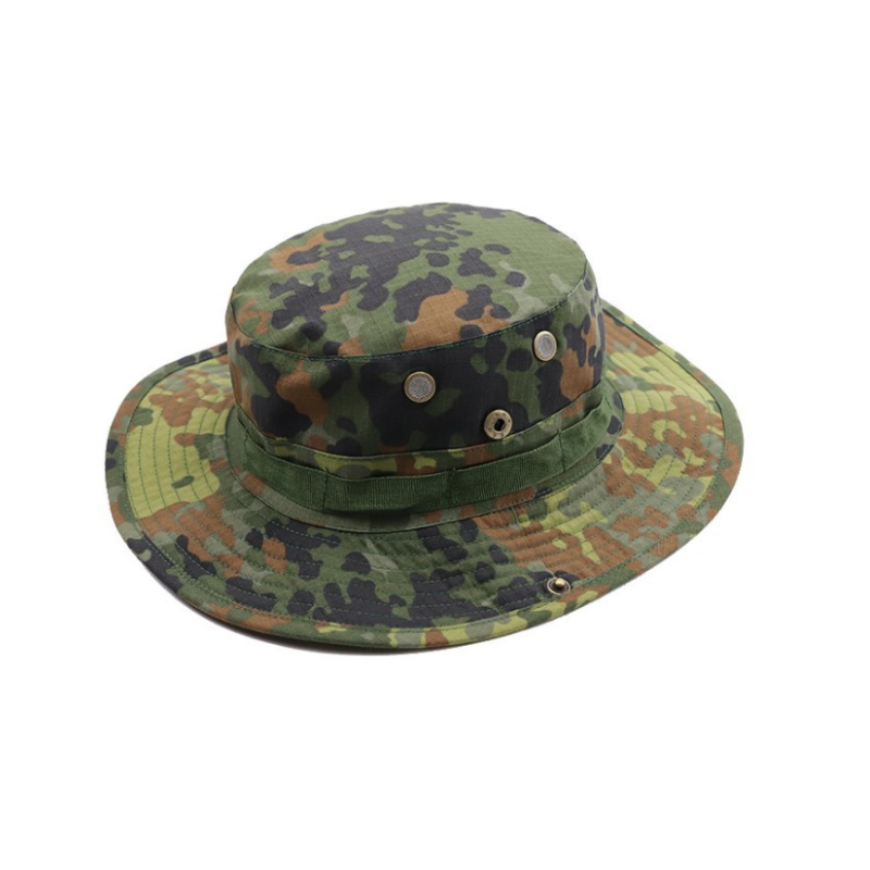 Camouflage Tactical Men's Round Hat Outdoor Sunscreen Benny Hat Fishing Hat