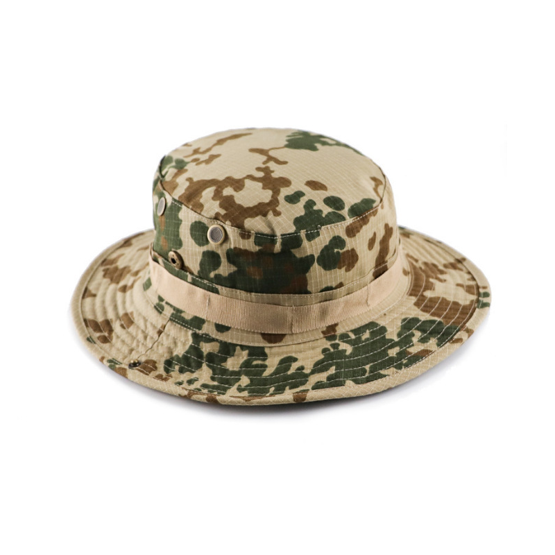 Camouflage Tactical Men's Round Hat Outdoor Sunscreen Benny Hat Fishing Hat