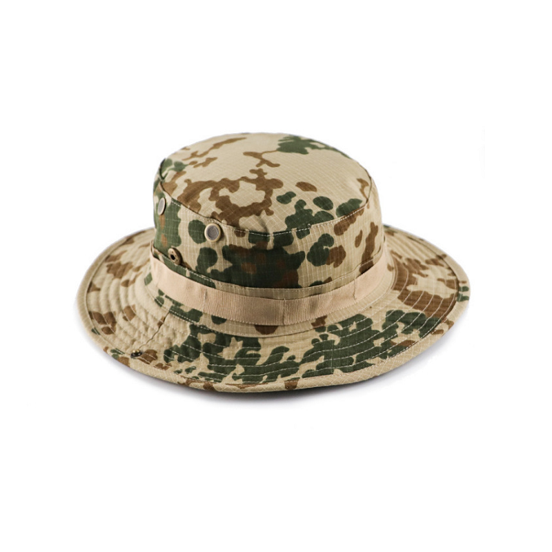 Camouflage Tactical Men's Round Hat Outdoor Sunscreen Benny Hat Fishing Hat