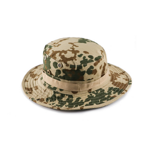 Camouflage Tactical Men's Round Hat Outdoor Sunscreen Benny Hat Fishing Hat