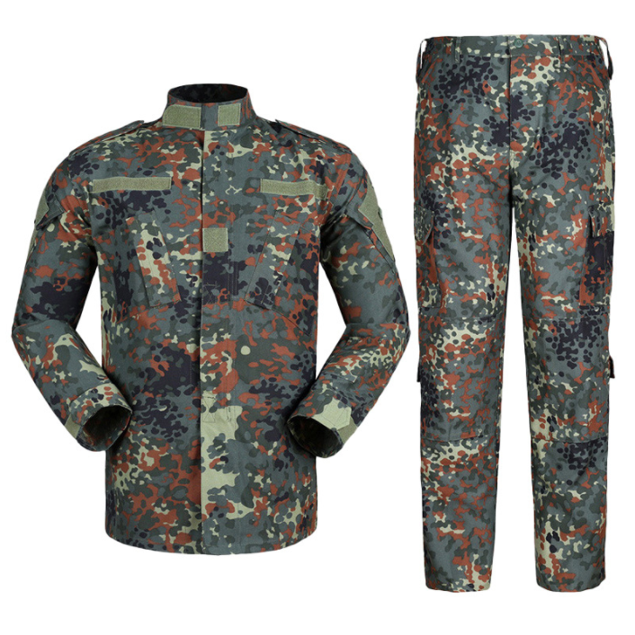 Men's Long Sleeve American Camouflage Outdoor Combat Training Suit Tactical Training Uniforms