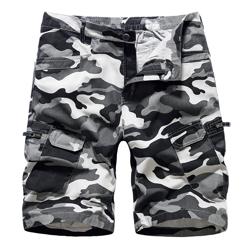 Summer New Men's Overall Shorts Camouflage Casual Pants Combat Sporting Pants