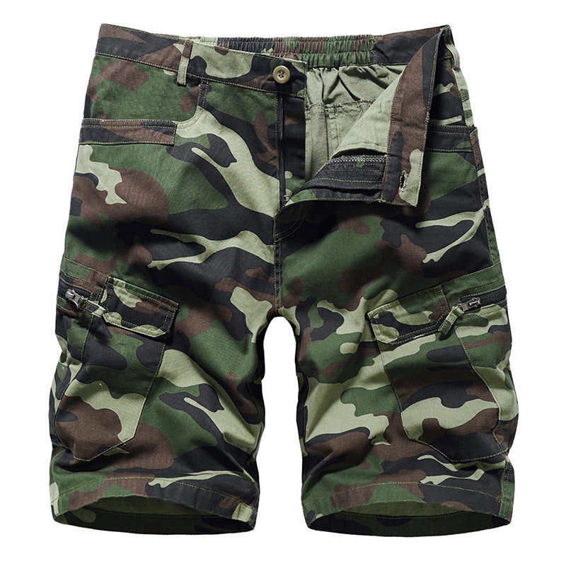 Summer New Men's Overall Shorts Camouflage Casual Pants Combat Sporting Pants