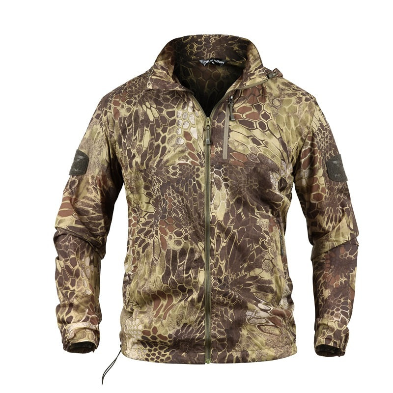 Tactical Camouflage Outdoor Windbreaker Breathable Tactical Sports Work Coats