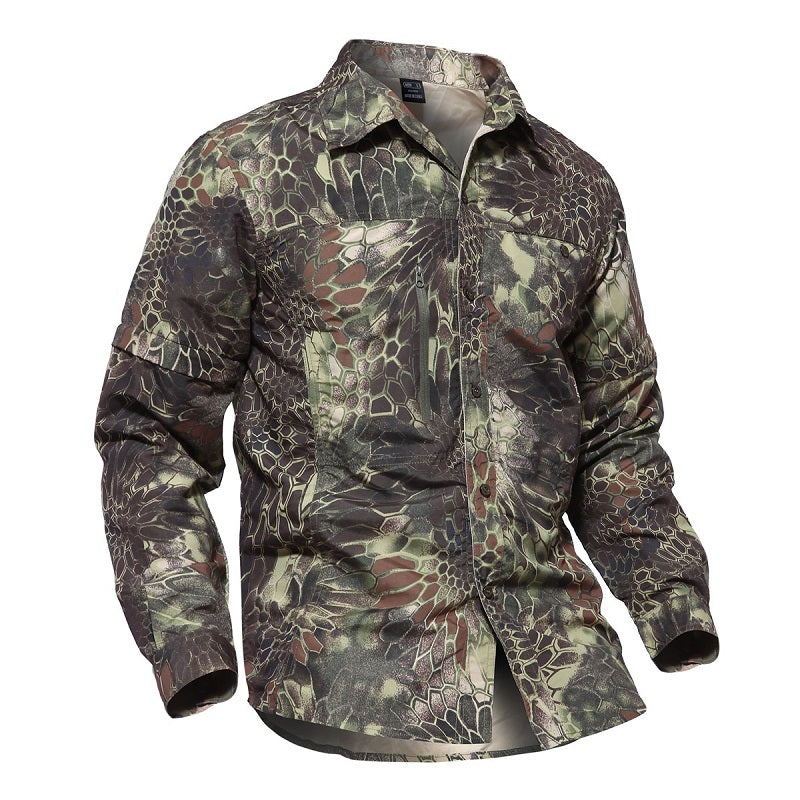 Camouflage Tactical Quick-drying Coat Outdoor Mountaineering Summer Breathable Shirt