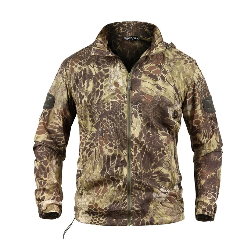 Outdoor Tactical Camouflage Windbreaker Breathable Sports Work Coats