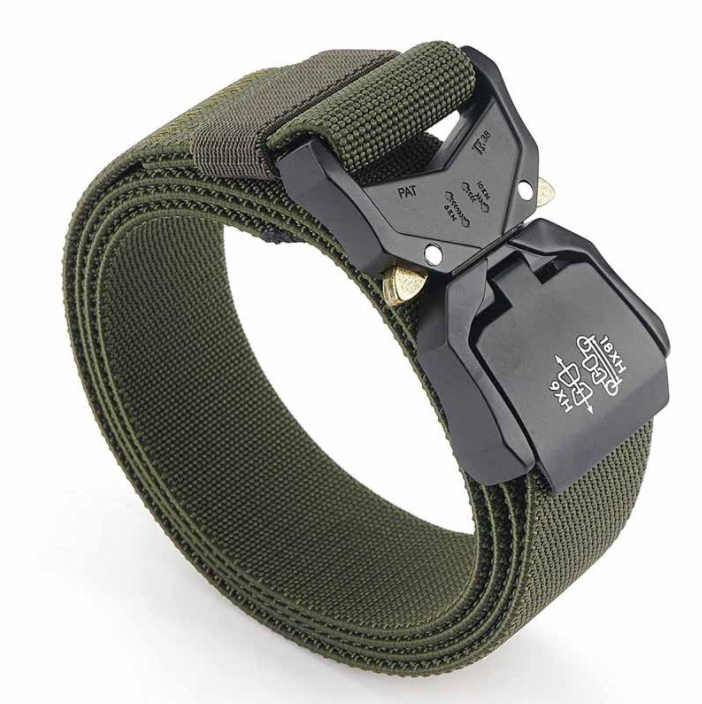 Outdoor Tactical Belt Aluminum Alloy Lightweight Outer Belt Elastic Braid Belt