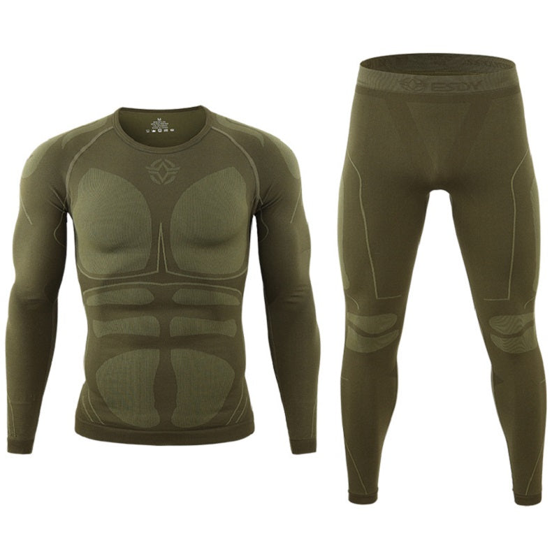 Outdoor Cycling Suits Compression Function Thermal Underwear Set Tight Wicking Sweat Suits