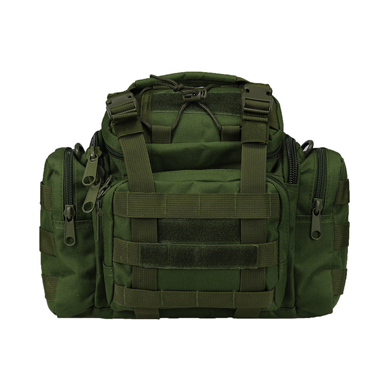 Outdoor Camouflage Multifunctional Fanny Pack Army Fans Shoulder Bag Tactics Single Shoulder Bag Fishing Bag