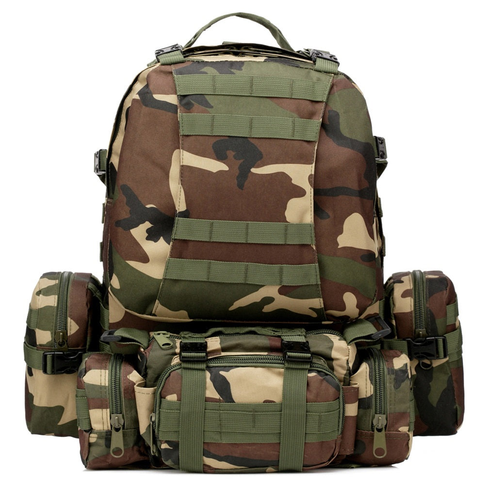 Outdoor Army Camouflage Trekking Tactics Mountaineering Backpack