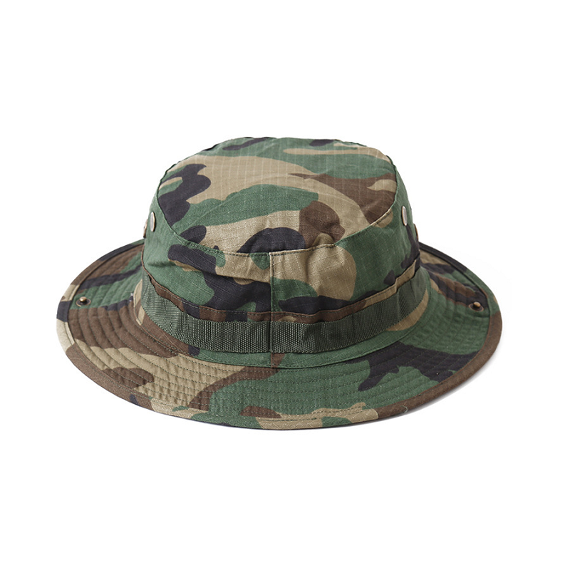 Camouflage Tactical Men's Round Hat Outdoor Sunscreen Benny Hat Fishing Hat