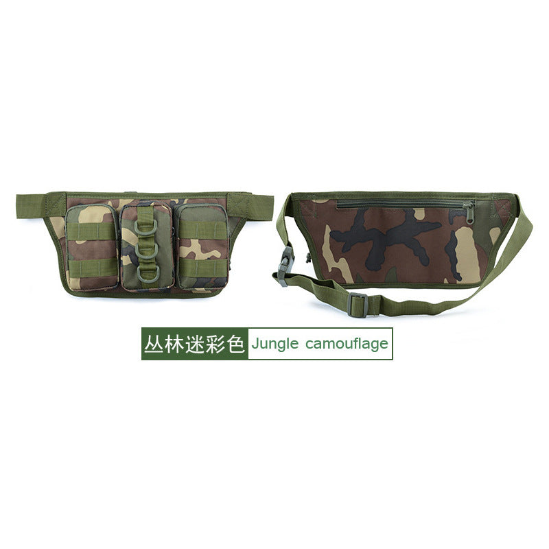 Camouflage Triple Fanny Pack Tactical Sports Outdoor Multifunctional Men's Waist Bag