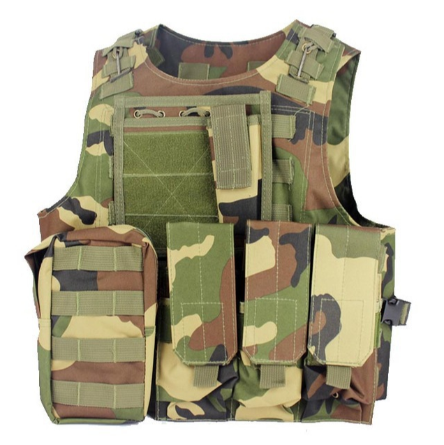 Tactical Wire Vest Camouflage Versatile Amphibious Outdoor Field Combat Vest