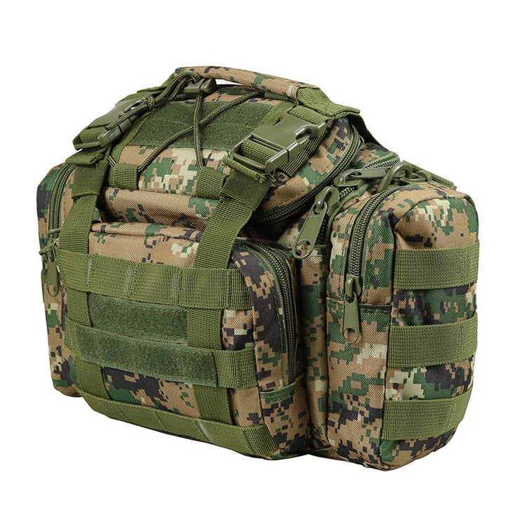 Outdoor Camouflage Multifunctional Fanny Pack Army Fans Shoulder Bag Tactics Single Shoulder Bag Fishing Bag