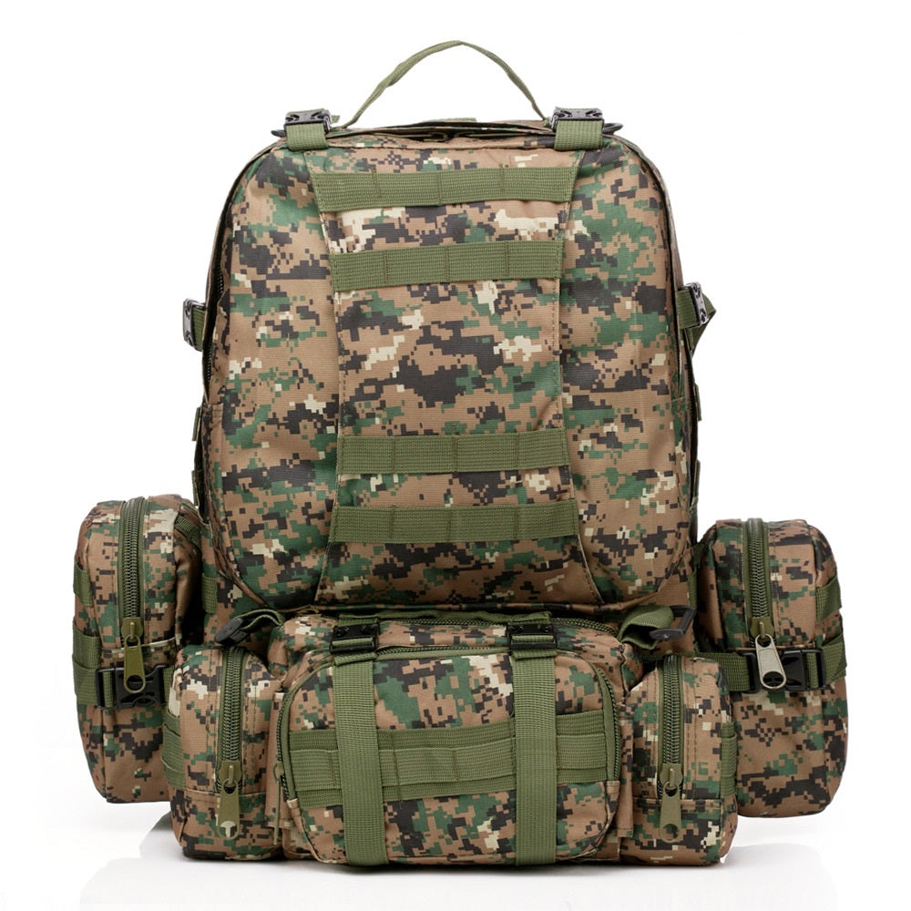 Outdoor Army Camouflage Trekking Tactics Mountaineering Backpack