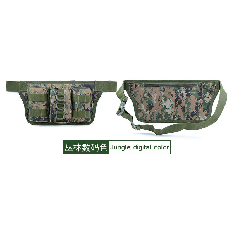 Camouflage Triple Fanny Pack Tactical Sports Outdoor Multifunctional Men's Waist Bag